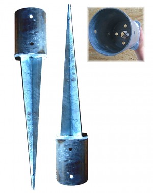 2er-Set Einschlagbodenhülsen Ø101 mm 2er-Set Einschlagbodenhülsen Ø101 mm