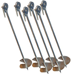 6er Set Bodenanker 58 cm lang