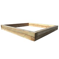 KDI Sandkasten 210x210x22cm aus Kiefernholz