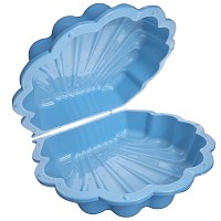 2er Set Sand- und Wassermuschel Pastell Blau