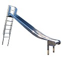 Edelstahl-Rutsche mit Leiter 2 m hoch Rutsche Leiterrutsche