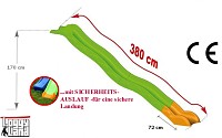 Hangrutsche 3,80m Podesthöhe 1,70m