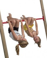Robuste Reckstange für Reckanlagen, Spielplatz und Garten- Metallreck 125 cm