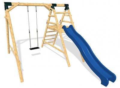 MEDIUM Spielplatz Set - Schaukel und Rutsche